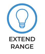 Extend Range - Blue Icon